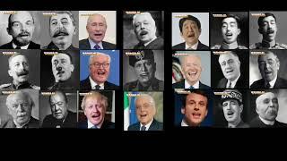 WW1 and WW2 and WW3 leaders singing witch doctor 