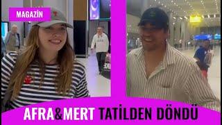 Afra Saraçoğlu ve Mert Ramazan Demir, Tatil Dönüşü Havalimanında Görüntülendi! Yalı Çapkını…