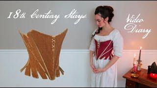 1789 Strapless Stitched Stays, Patterns of Fashion 5 - how to sew 18th Century Stays video diary