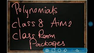 Emerald Package | Aim 2 | Polynomials | Class 8 | Maths Techno | Vishwablooms