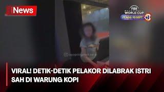 Viral! Detik-detik Pelakor Dilabrak Istri Sah di Warung Kopi