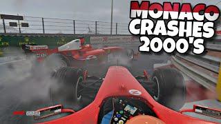 CLASSIC F1 CRASHES MONACO 2000'S