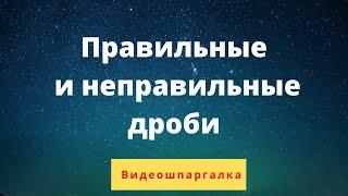 Правильные и неправильные дроби