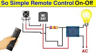 Relay And BC547 Transistor..Easily Make Remote Control ON OFF Switch At Home..