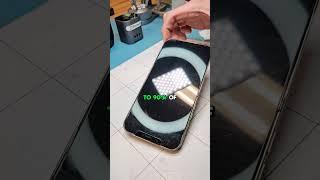 Removing deep scratches on your screen! Easy fix #iphone #repair #scratches #tips