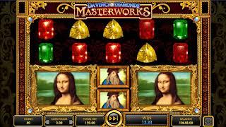 Da Vinci Diamonds Masterworks. $120 Spin FIRST SPIN JACKPOT, HUGE WINS. 20 bonus games.