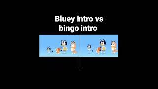 bluey intro vs bingo intro #shorts #bluey