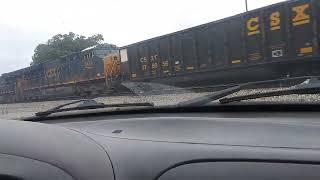 CSX C247 Loaded of Coal train Leads to Flomaton Alabama Horn Show