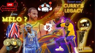 CARMELO ANTHONY HAS A LOSER MENTALITY AND DURANT SAVED CURRY & THE WARRIORS LEGACY !