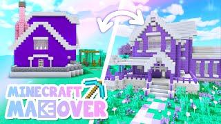 PURPLE House Transformation! Minecraft Makeover Ep.4