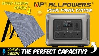 AllPowers R2500 Power Station & 400W Folding Solar Panel