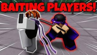 BAITING PLAYERS TO USE THEIR COUNTER AND DESTROYING THEM! | The Strongest Battlegrounds ROBLOX