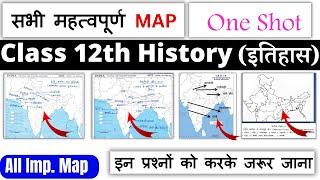 class 12 history map work 2023-24 in hindi | 12th history maps