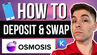 How to Deposit + Swap Assets in Osmosis using Keplr Wallet on Mobile (2022) 