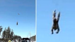 This Man Just Released The Clearest Images Of A Bigfoot Being Removed By A Helicopter