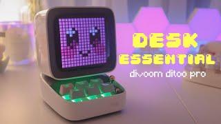 unboxing divoom ditoo pro  | retro pixel-art bluetooth speaker | cute desk accessory | ft. divoom