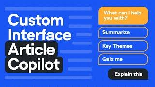 An Embedded AI Article Reader Developed in Voiceflow