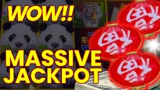 WOW-Massive Jackpot on PANDA MAGIC High Limit Slot Machine