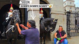 TOURIST BEGS HORSE to Let Him Go After Biting His Hand. Look How this Horse TREATS  DISABLED WOMAN