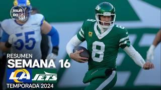 Los Angeles Rams vs. New York Jets | Resumen NFL en español - Semana 16 | NFL Highlights 2024