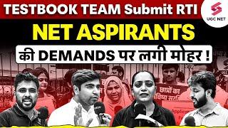 Testbook Team Submit RTI For NET Students | UGC NET Re-Exam Updates | Protest at UGC Delhi Office