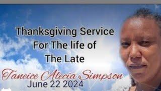Taneice Alecia Simpson Funeral Service