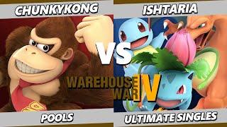 Warehouse War 4 - ChunkyKong (Donkey Kong) Vs. Ishtaria (Pokemon Trainer) Smash Ultimate - SSBU