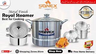 Sonex Top Quality Metal Finish Royal Steamer| Best for Cooking_ Premium Quality #shoppingzone