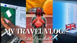 MY TRAVEL VLOG️| MY FIRST TIME ON AN AIRPLANE | Lagos to London| MonnyLagos