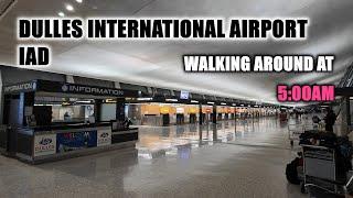 [World Airport] Dulles International Airport IAD walking around at 5:00AM