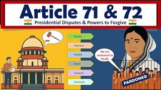 Articles 71 & 72 Explained – Election Disputes & Mercy Powers of President|Indian Polity|part 5