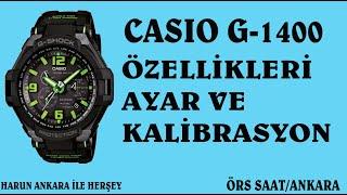 CASIO G-1400 AYAR VE KALİBRASYON / CASIO G-1400 FEATURES AND CALIBRATIONS