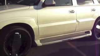 HILLYARD CUSTOM RIM&TIRE CADILLAC ESCALADE ROLLING ON ONE SPOKE STATUS GRINDERS