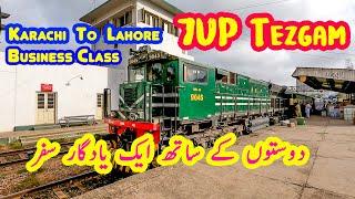 Business Class Train Journey with Friends | KC to LHR on 7UP Tezgam | Food & Fun