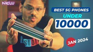 TOP 5 Best 5G Phones Under 10000 in JAN 2024 l Best Mobile Under 10000