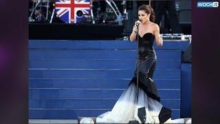 Cheryl Cole Risks A Nip Slip In Dangerously Low Dress
