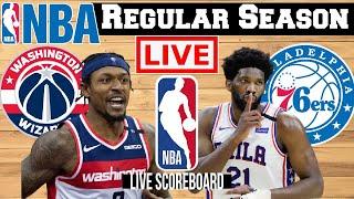 LIVE: WASHINGTON WIZARDS vs PHILADELPHIA 76ERS | SCOREBOARD | PLAY BY PLAY | BHORDZ TV