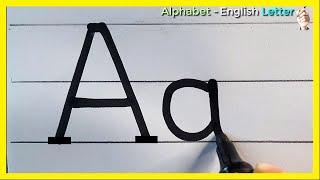 English Alphabet Lekha | Aa Bb Cc Dd | Easy Letter Writing for Beginners