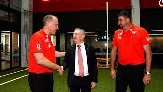 Press Conference: John Longmire steps down as senior coach