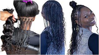 The Best Human Hair Box Braids Tutorial 2024  | Super Lightweight & Versatile | Highly Recommended