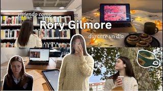 un día viviendo como RORY GILMORE | Gilmore Girls STUDY VLOG ( aesthetic, productividad, café, 