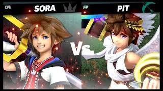 Super Smash Bros Ultimate Amiibo Fights – Sora & Co #46 Sora vs Pit