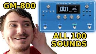 Boss GM-800 ALL SOUNDS (Direct Input Recording)