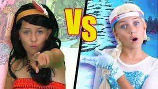 Princess Rap Battle | Elsa VS Moana | Funpop!