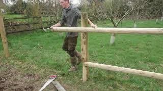 How I do post and rail fencing on my own