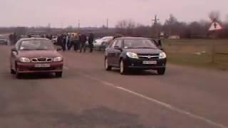 Драг рейсинг.ZP402 гонки в Запорожье "Lanos vs Geely".