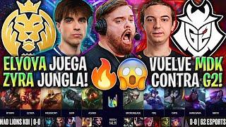 ELYOYA JUEGA ZYRA JUNGLA EN LA LEC!CASTEO ÉPICO IBAI | MDK vs G2 LEC VERANO 2024 ESPAÑOL LVP