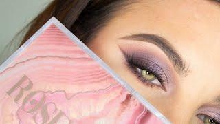 HUDA BEAUTY ROSE QUARTZ | MAKE GREEN EYES POP!