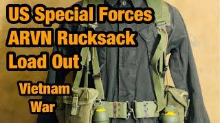 U.S. Special Forces, ARVN Rucksack Load Out Vietnam War