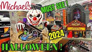 NEW Michaels Halloween Decor 2024 Full Store Walkthrough Ft Lemax Spooky Town & More